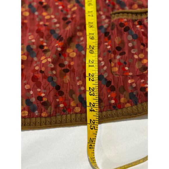New Geometric Artsy Long Sleeve Top Blouse soft with sweater trim 3XL 3x boho - Picture 6 of 6